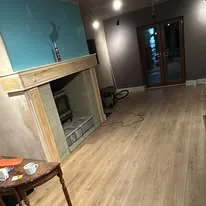 Fireplace alteration after